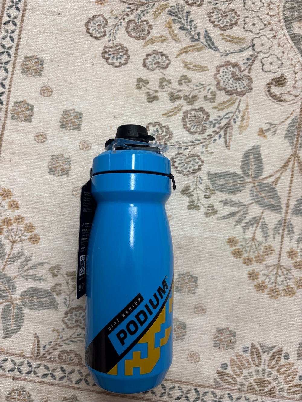 CamelBak Blue Podium Dirt Series Bike Water Bottle with Black Cap